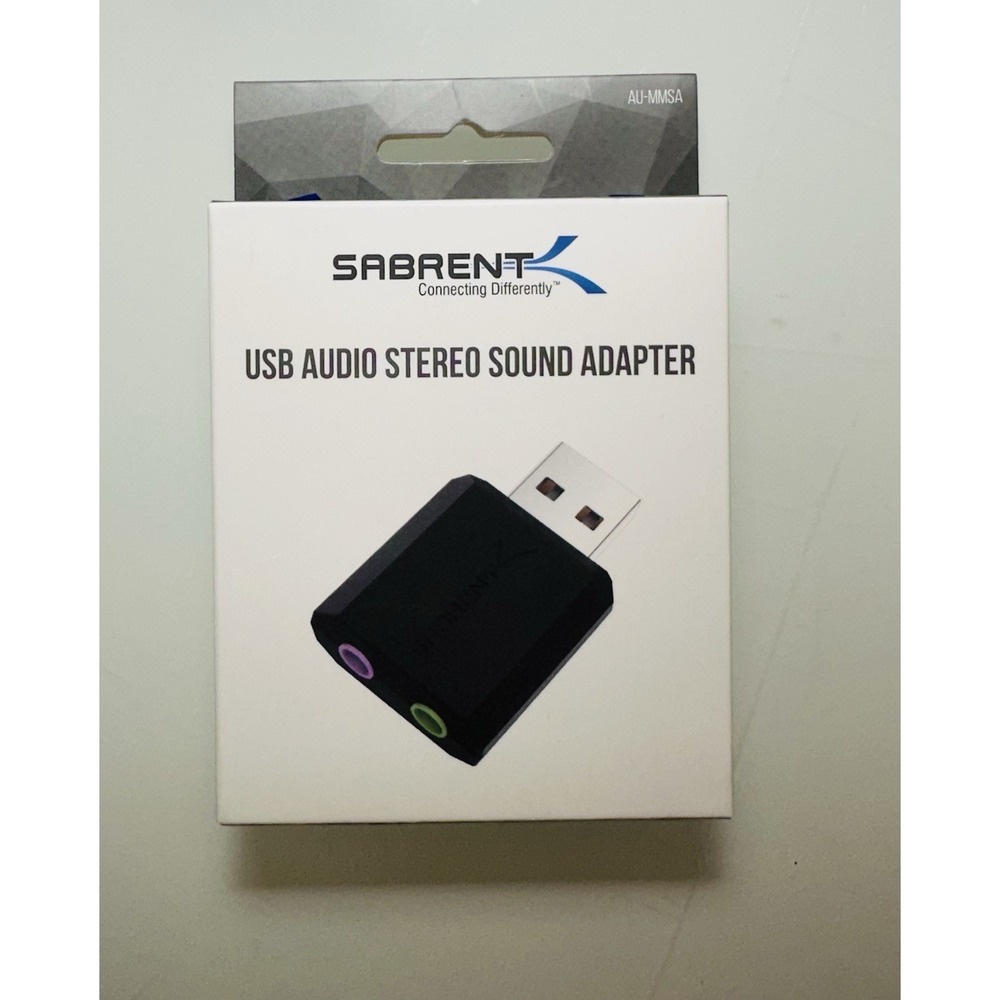 SABRENT USB Audio External Stereo Sound Adapter for Windows & Mac Plug and Play